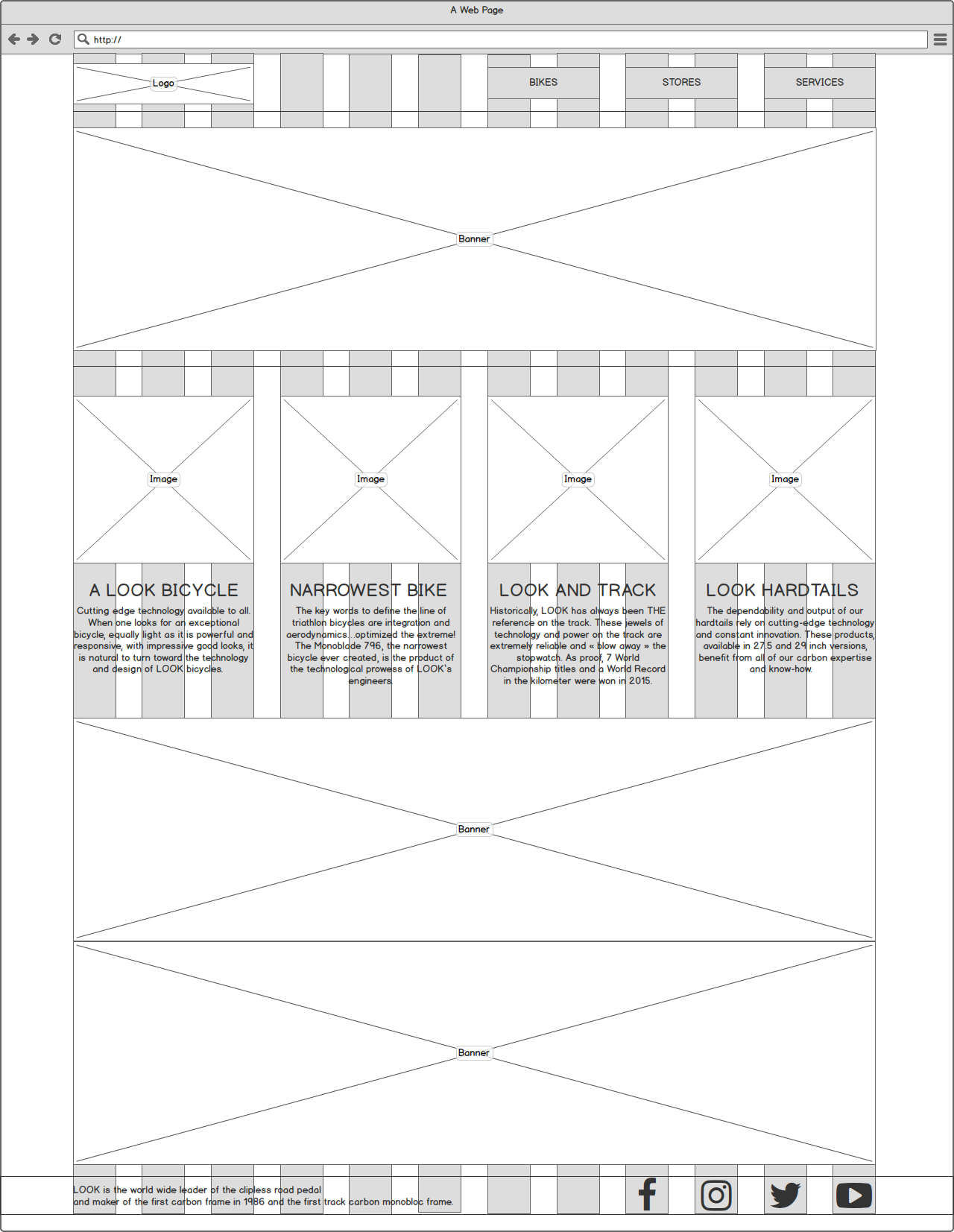 wireframe grid